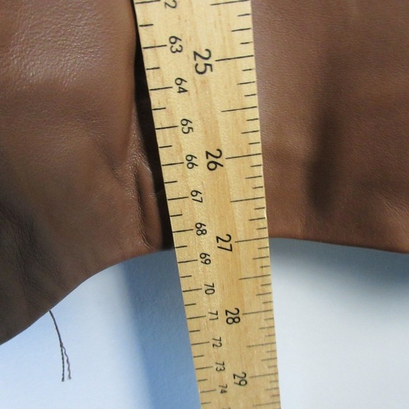 Cole Haan Brown Genuine Lambskin Leather Jacket Womens 2X Zip Biker Moto 1008 - Picture 2 of 16